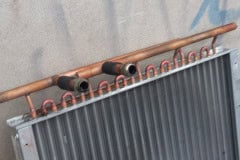 Lutowanie twarde nagrzewnicy wodnej vts euroheat volcano Warszawa