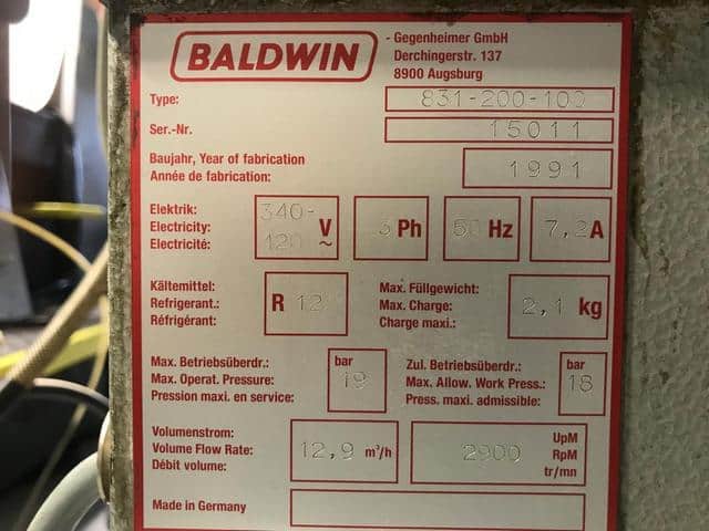 Baldwin 831-200-100