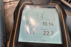 Pomiar ciśnień obiegu chłodniczego R407C w rooftopie Trane ETKD500