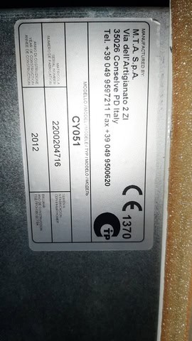 Serwis chiller MTA CY051 Cygnus Tech SKiC