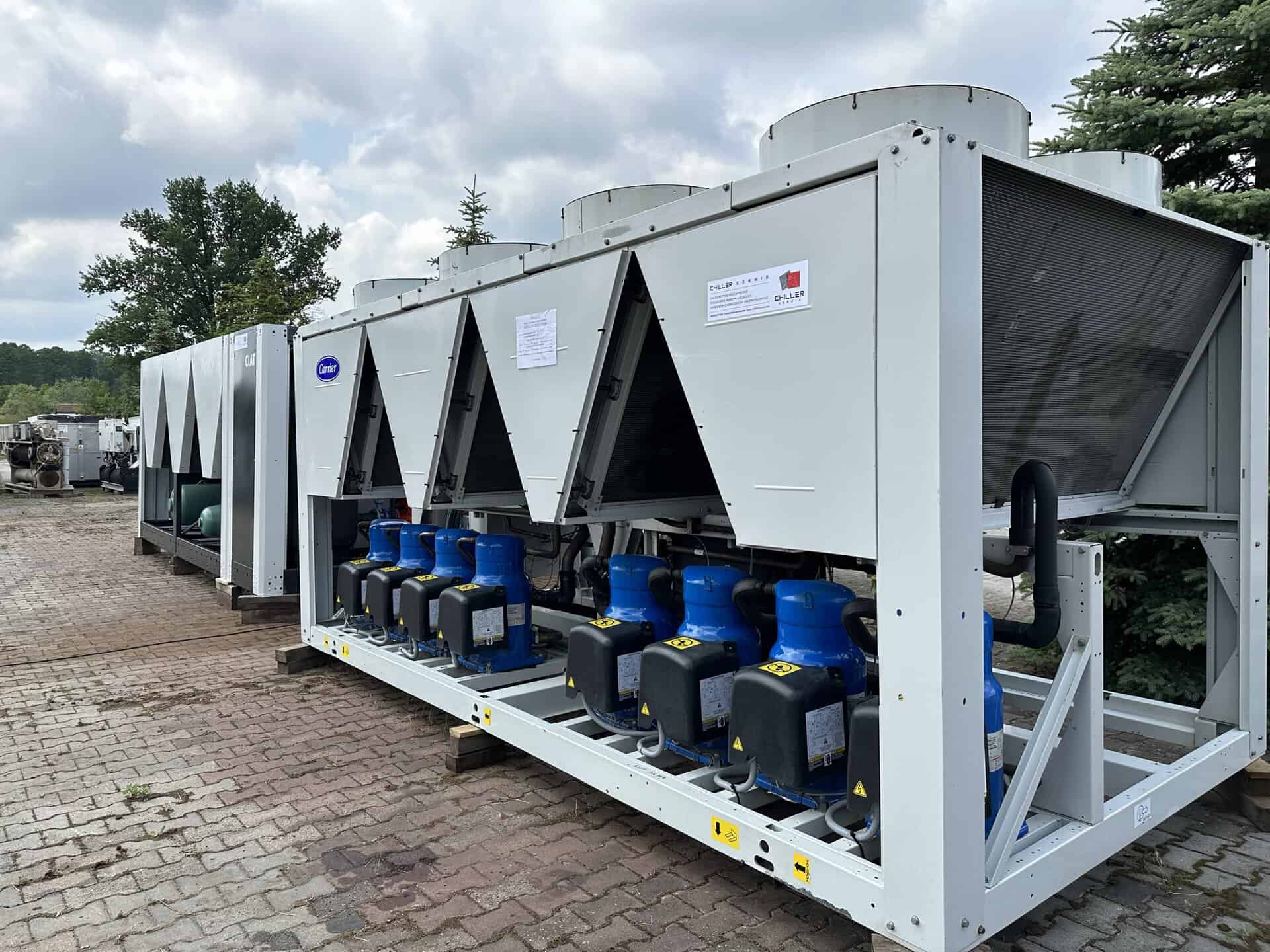 Regulacja przepływu i temperatury, serwis chillera Atlas Copco